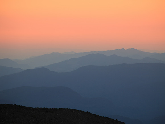 Cascades from Mt Adams